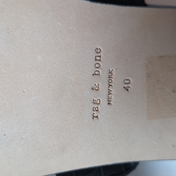 rag & bone Black Suede Women's Slip-On Shoes Sz 40 (New Ntag). - Picture 7 of 7